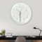 Diompirux 20cm/8 Zoll Wanduh, Still und kein tickendes Geräusch, Hochpräzise Wanduhr, gut lesbar, Mit umweltfreundlichem Rahmen und Transparente Acrylplatte, für Wohnzimmer, Küche, Büro, Schule…