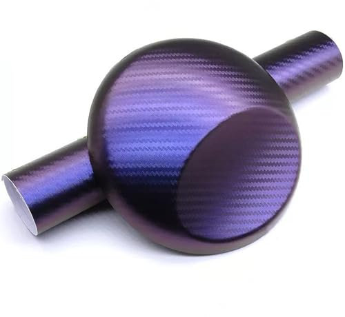 Selbstklebende Carbon Autofolie, Vinyl, Schutzfolie für Auto und Motorrad, matt schwarz, Innenraum, Lackschutzfolie, blasenfrei, mit Installationszubehör (Carbonfaser Farbwechsel Blau Lila, 150*30cm)