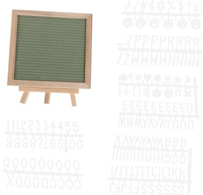 NUOBESTY 1satz Buchstabenbrett Mit Ständer Quadratische Massage-board Mit Filzbuchstaben Für Neugeborenen-ankündigungen Babyparty-deko Und Erinnerungen Im Büro Oder Zuhause