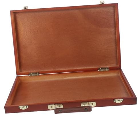 HAPINARY Caja De Pintura De Madera Estuche Portátil Asa Para Herramientas De Arte