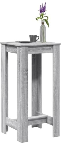 LAPOOH Bartisch Grau Sonoma 51x50x103,5 cm Holzwerkstoff, Stehtisch Küche, Tisch, Hochtisch, Bartische & -theken, Esstisch, Bar Tisch, Bar Table854405