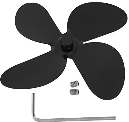 ETHZZLE Aluminiumlegierung Kaminventilator Ersatzflügel Leiser Ofenlüfter Robust Langlebig Kraftvoll Für Effiziente Wärmeverteilung Und Energiesparenden Betrieb