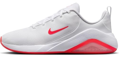 Nike Bella 7 Damen Workout-Schuh, White/Bright Crimson-White, 43 EU