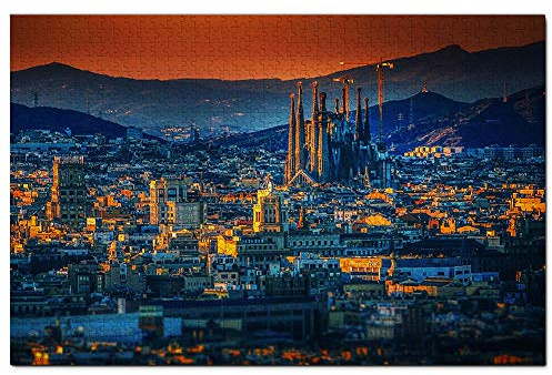 Spanien Basilika Sagrada Familia Barcelona Puzzle 2000 Teile Spiel Kunstwerk Reise Souvenir Papier 70x100CM