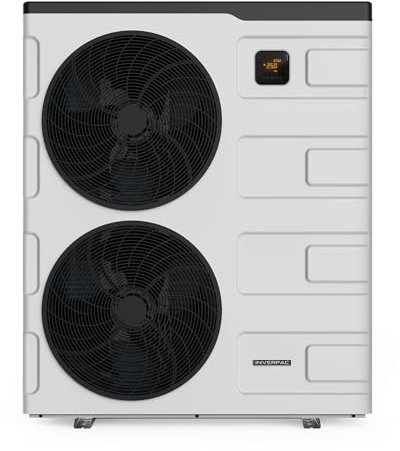 Zealux 7.5kW~28.5kW INVERBOOST Elite Pompa di Calore per Piscina Fuori Terra fino a 180m³, Ventilatore Singolo/Doppio, Wi-Fi Integrato, Tre Modalità di Riscaldamento, C.O.P fino a 16 (INVERPAC S305T)