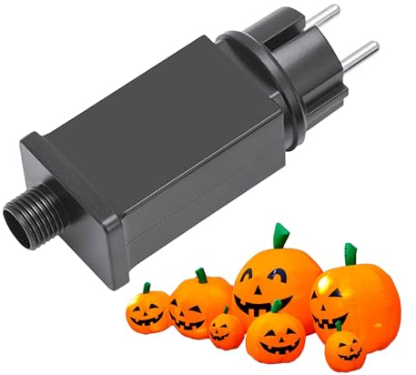 Adaptador de Energía para Luces LED 12V 2A, Transformador Impermeable IP44 con Enchufe EU, Para Luces y Decoraciones Exteriores