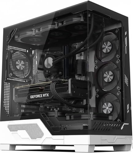 ionz Gaming Desktop PC, Ryzen 5 7600X, Nvidia RTX 5070 Ti OC, 32GB DDR5 RAM, 1TB NVMe SSD, 120mm AIO, Windows 11, 850W 80+ PSU (KZ-12 V3, Black)