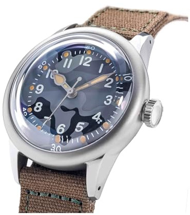 FTEOXLC Thorn A11 Vintage Militär Automatikuhr NH35 Uhrwerk Titan/Bronze Saphirglas 36mm 150m Wasserdicht Sportuhr