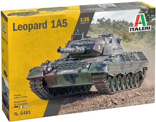 Italeri 510006481-1:35 Leopard 1 A5, Nicht Bemalt