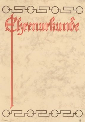 Albert Hoffmann Urkundenverlag Ehrenurkunden/DIN A4/ 113 / PC-Urkunden (170 g/m²) 10 Stk