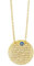 Remi Bijou Gravurplatte Halskette Kette + Anhänger - Ayetel Kursi - Gold Farbe Böser Blick Muslim Evil Eye türkisches Auge Nazar Boncuk