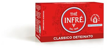 Thé Deteinato Infré, Tè Classico Deteinato, Confezione da 23 Filtri, Gusto Ricco e Avvolgente, Aroma Inconfondibile, Senza Caffeina