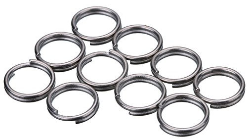 10 mm Titane Petits Anneaux Divisés Anneaux Porte Clés pour Brancher des Bijoux, 10 Pièces