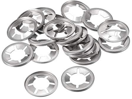 sourcing map 20 Stück Sicherungsscheiben M14 Klemmscheiben 13.5mm Innendurchm. 28 mm Außendurchm. Unterlegscheiben Drücken Verriegelung Clip 304 Edelstahl