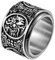 JewelryWe Schmuck Retro Herren-Ring Edelstahl Uralte 4 Wächter Bestien Chinesisch Mythologie Ringe Drehbar Bandring Band mit Gravur Größe 57
