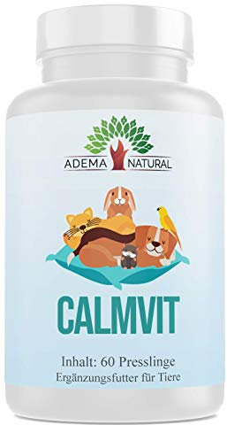 Adema Natural® CALMVIT - Nahrungsergänzungsmittel für Tiere zur Beruhigung, 60 Presslinge