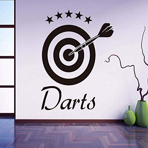 Darts Wandtattoo Home Sticker Target Sports Decor Decals Abnehmbare Vinyl Wandaufkleber Für Kinder Wohnzimmer 58X80Cm