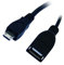 apm 570319 - Adaptateur OTG USB 2.0 Micro USB/USB-A Mâle/Femelle - Noir