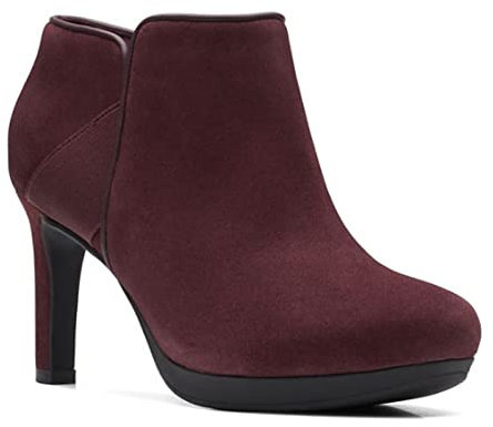Clarks Gemma Ambyr, Scarpe décolleté Donna, Camoscio Bordeaux, 37.5 EU