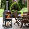FKKFUCI Four À Pizza Extérieur, Four À Bois, Poêle À Bois, Cuisine D'extérieur Poêle De Jardin Au Charbon De Bois À 2 Niveaux