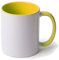 Pack de 36 Tazas de cerámica Interior y asa Amarillo Calidad (A) | Ideales para ser Impresas Mediante la sublimación | 36 Unidades | Color Amarillo