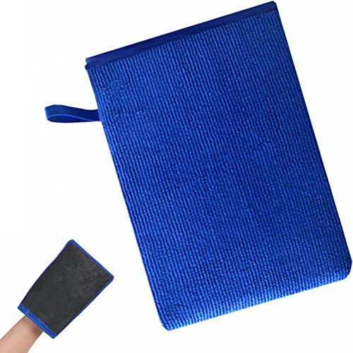 Kiwochy Auto Pflege Waschhandschuhe Handschuh mit Reinigungsknete Auto Mikrofaser Handschuh Auto Waschhandschuh Auto Handschuh Pflege Handschuh