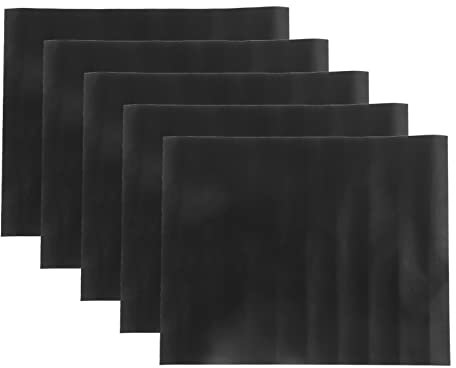 YUMILI Thickened BBQ Grill Mat 5Pcs Reusable Non Stick Washable Universal Liners for Bottom of Fan Assisted Ovens Charcoal or Gas Grills