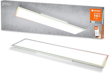 LEDVANCE SMART+ WiFi LED Panelleuchte, weiß, 36W, 4000lm, regulierbares Weißlicht, dimmbar, 2700 bis 6500K, Rahmen- und flächiges Hauptlicht, steuerbar per App, kompatibel mit Amazon, Google und Co.