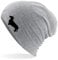 Huuraa Mütze Dackel Silhouette Geschenk Heather Grey Dackel Accessoire