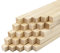 MCE-Commerce 25 baguettes carrées en bois naturel 8 mm x 8 mm x 300 mm A530325