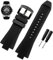 CYSUE Bracelet de montre convexe concave en caoutchouc de silicone 29 x 13 mm pour Michael Kors MK9019 MK8295 MK8492 MK9020 MK9020, 29X13mm, Agate