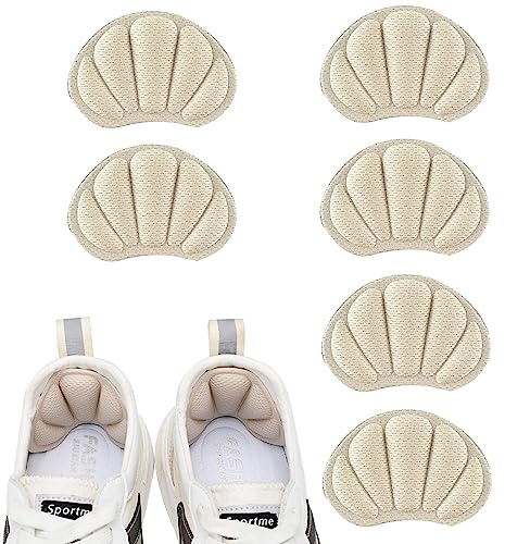 Autoadhesivas cojines para talón, el talón del zapato agarra el suelo, la almohadilla del talón es impermeable y ampollas, y el protector del talón es adecuado para hombres, mujeres y niños(3 parejas)