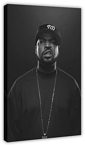 SORECI Rapper Ice Cube Poster Leinwand Poster Wandkunst Dekor Druck Bild Gemälde für Wohnzimmer Schlafzimmer Dekoration Rahmenstil 40 x 60 cm