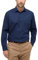 ETERNA Comfort Fit Hemd Langarm Button Down Kragen Karo Navy Größe 49