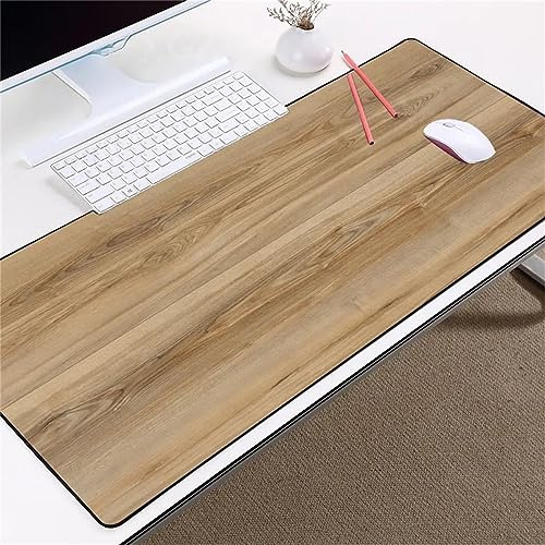 Alfombrilla de Ratón Grande XXL 1200x600x2mm Gaming Mouse Pad Anime Textura De Madera Alfombrilla Escritorio con Bordes Cosidos Textured Superficie Lavable Velocidad para PC, portátil