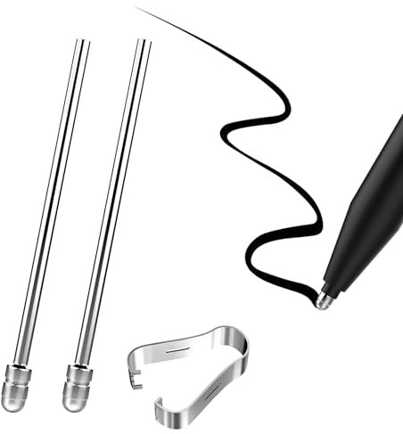 TiMOVO 2 PCS Pointes de Rechange Compatible avec Remarkable 2, Pointe métallique résistante à l'usure pour Remarkable Marker Plus, Pointe de Stylet avec Outil d'Extraction, Pointe Arrondie