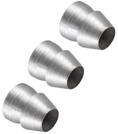 CoCud Coins de Poignée Ronde, Diamètre de 16 mm, Kit de Coins en Acier Au Carbone pour Prévenir La Fente de Manche de Marteau - (Applications : pour Hache et Marteau à Griffes), 3 Pièces