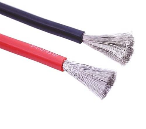 Cavo di protezione Resistente al calore e al freddo 11AWG 10AWG 9AWG 8AWG 7AWG 6AWG 4AWG 35mm2 50mm2mm2 50mm2 70mm2 Cavo morbido filo di terra (Colore : Half red black, Size : 70mm2 1meters)