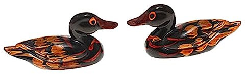 2Pcs/Set Brown Mandarin Duck Chopsticks Rest Stand Holder Chinese Table Dinning Tool 2 Style Pick - Brown, 4.5cm Fashion Processed