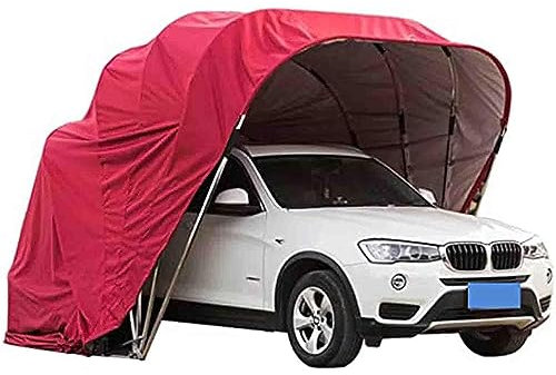 KJZQXYX Vollautomatisches Hochleistungs-Autozelt, große, riesige Faltbare Carport-Garage, wasserdichter Autoschirm aus Edelstahl, tragbarer, kältebeständiger Carport