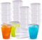 TUKA - 100 Vasos Reutilizables Tipo Sidra de 500 ML - Plástico Duro Resistente - Ecológicos - Libre de BPA - Para Fiestas, Eventos, Copas, Gin Tonic - Vasos Grandes (100, 500 ml)
