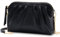 VASCHY Clutch Damen, Mode Handtasche Umhängetasche Schultertasche ELegant Leder Wristlet Clutch Crossbody für Hochzeit Freizeit Party Schwarz