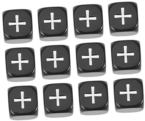 TOYANDONA 24 STK Additions- Und Subtraktionswürfel Klassenunterricht Würfelspielzeug Würfel Für Kinder Taschenzahlenwürfel Mathematikzeichenwürfel Montessori-zahlenspielzeug Nummer Acryl