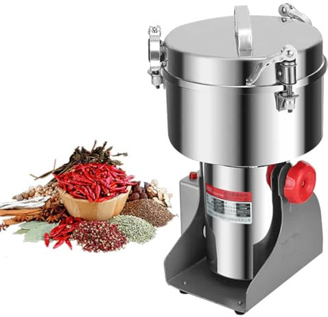 Molinillo De Grano Eléctrico De 800 G, Molino Seco De Tipo Oscilante Comercial De 2400 W, Diseño De Giro De 180 °, para Cereales, Granos Secos, Café, Maíz, Pimienta