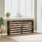 Canditree 175 cm Modern Radiator Cover, Radiator Cabinet, Heater Cover for Living Room Bedroom (Smoked Oak)