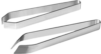 bepisof 2pcs fishbone tweezers, stainless steel flat diagonal tweezers pliers -4.6-inch flat diagonal kitchen bone removal - durable 430 stainless steel - dishwasher safe