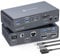 FQuanmap 4K120Hz USB C Docking Station mit KVM Switch 2 Monitore 2 Computer Displayport USB 3.2 KVM Switches Dual Monitor für zwei Laptops teilen sich ein 1G Ethernet und SD/microSD Kartensteckplätze