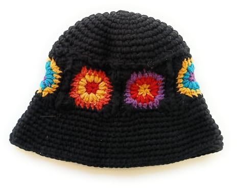 KGM Handgefertigte Strickmütze für Festivals, Urlaub, Reisen, Sommer, Winter, Hüte