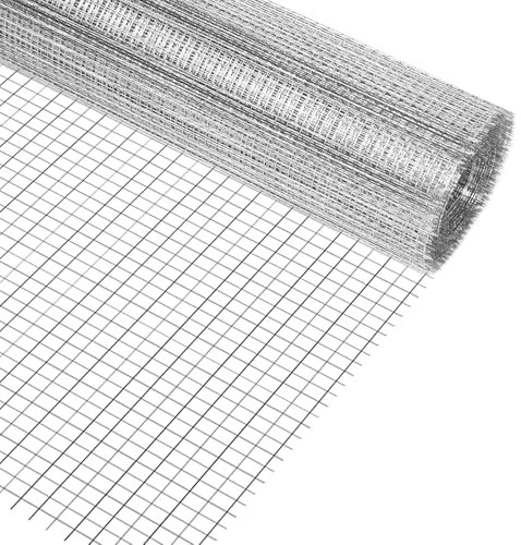 AMFUN Drahtgitter Feinmaschig, Maschendraht Drahtgeflecht 200mm*6m für Insektengitter Mäusedraht, mit 6 mm Maschenweite, Wühlmausgitter für Hochbeete, Feuerverzinkt