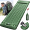 NEMMXUB Tapis de Camping Gonflable Ultraléger avec Oreiller - Matelas Gonflable 1 Place, Matelas autogonflant de Camping, Tapis de Couchage Ultraléger avec Pompe à Pied, pour Campings, Voyage, Tente